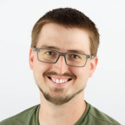 Andrew Pethoud smiling while posing for a profile photo